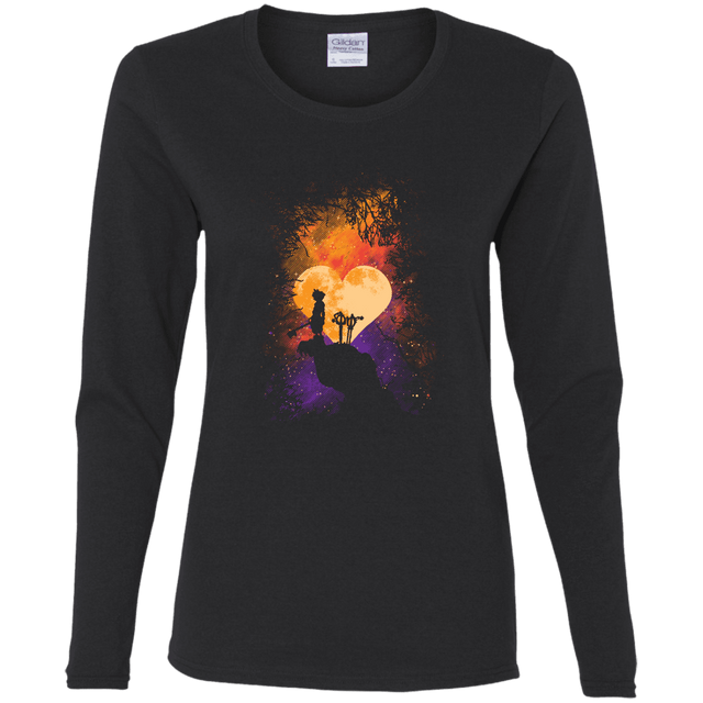 T-Shirts Black / S Heart Of Gold Women's Long Sleeve T-Shirt