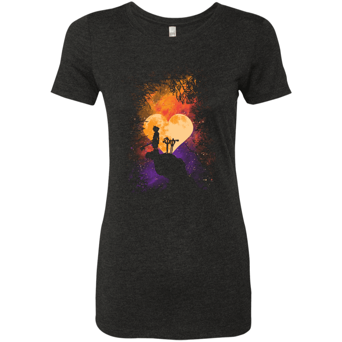 T-Shirts Vintage Black / S Heart Of Gold Women's Triblend T-Shirt