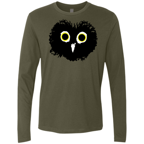 T-Shirts Military Green / S Heart Owls Men's Premium Long Sleeve