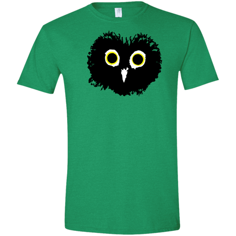 T-Shirts Heather Irish Green / S Heart Owls Men's Semi-Fitted Softstyle