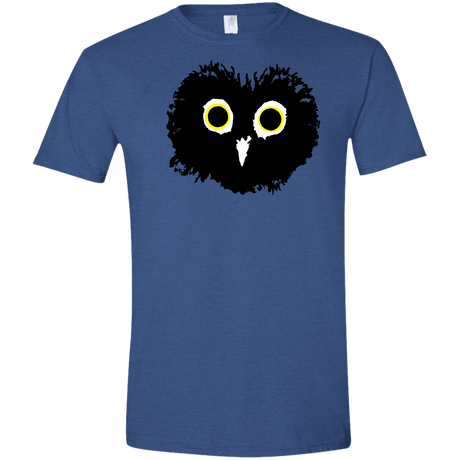 T-Shirts Heather Royal / X-Small Heart Owls Men's Semi-Fitted Softstyle