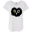 T-Shirts Heather White / X-Small Heart Owls Triblend Dolman Sleeve