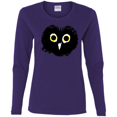 T-Shirts Purple / S Heart Owls Women's Long Sleeve T-Shirt