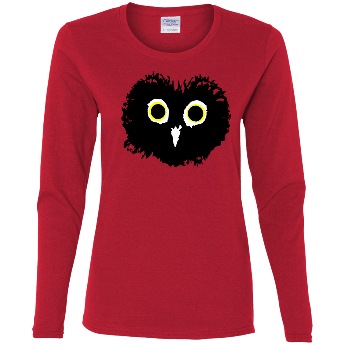 T-Shirts Red / S Heart Owls Women's Long Sleeve T-Shirt