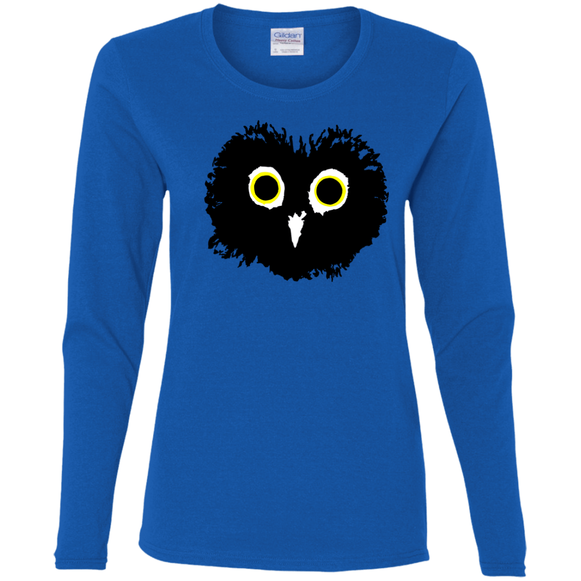 T-Shirts Royal / S Heart Owls Women's Long Sleeve T-Shirt