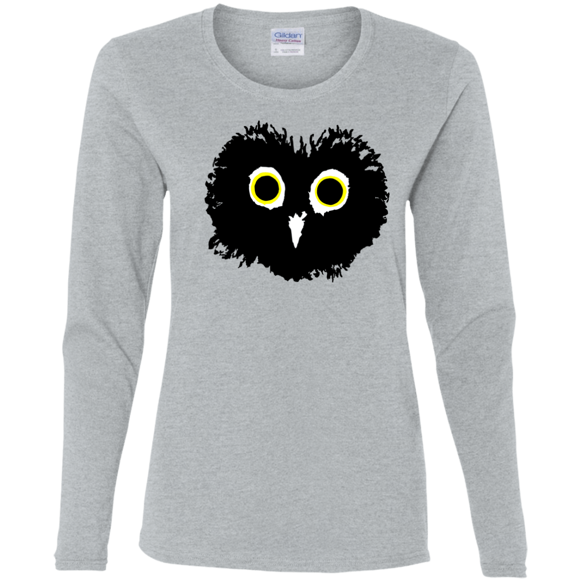 T-Shirts Sport Grey / S Heart Owls Women's Long Sleeve T-Shirt