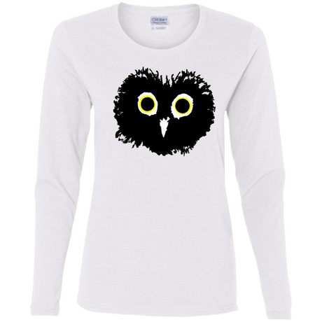 T-Shirts White / S Heart Owls Women's Long Sleeve T-Shirt