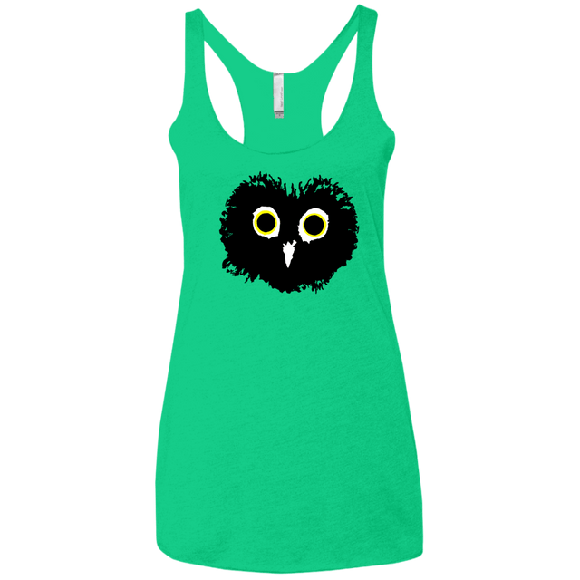 T-Shirts Envy / X-Small Heart Owls Women's Triblend Racerback Tank
