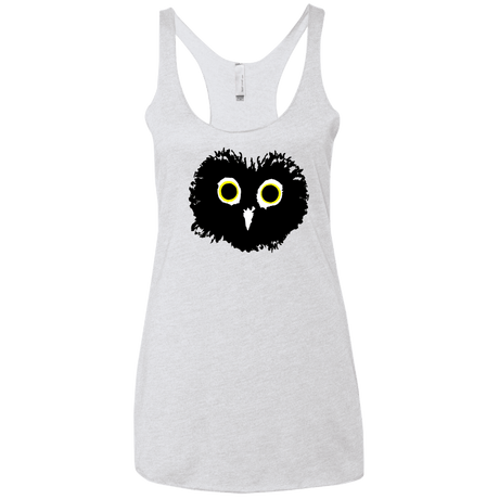 T-Shirts Heather White / X-Small Heart Owls Women's Triblend Racerback Tank