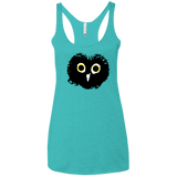 T-Shirts Tahiti Blue / X-Small Heart Owls Women's Triblend Racerback Tank