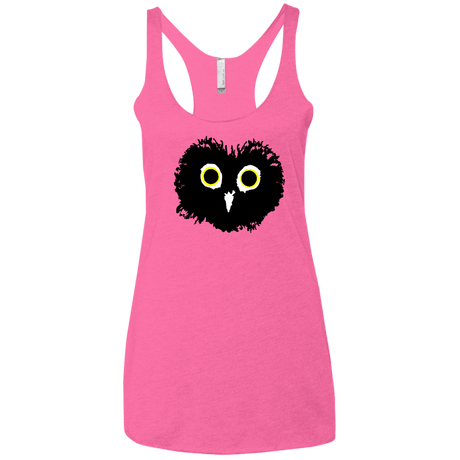 T-Shirts Vintage Pink / X-Small Heart Owls Women's Triblend Racerback Tank