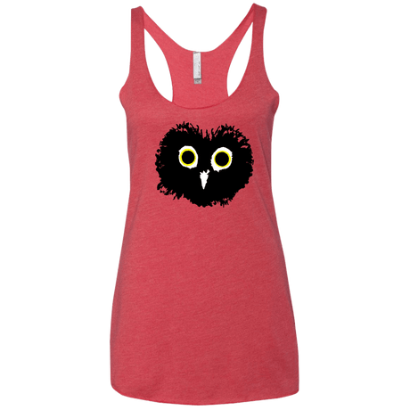T-Shirts Vintage Red / X-Small Heart Owls Women's Triblend Racerback Tank