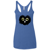 T-Shirts Vintage Royal / X-Small Heart Owls Women's Triblend Racerback Tank