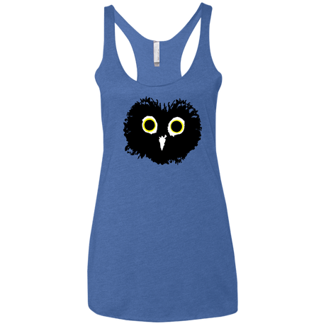 T-Shirts Vintage Royal / X-Small Heart Owls Women's Triblend Racerback Tank