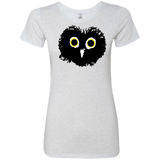T-Shirts Heather White / S Heart Owls Women's Triblend T-Shirt