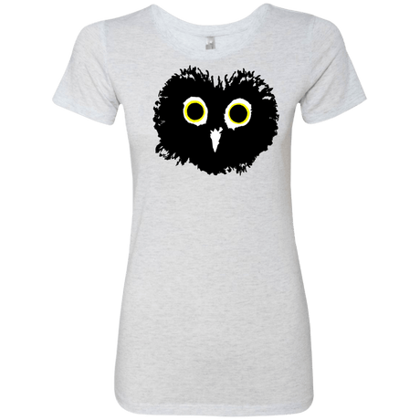T-Shirts Heather White / S Heart Owls Women's Triblend T-Shirt