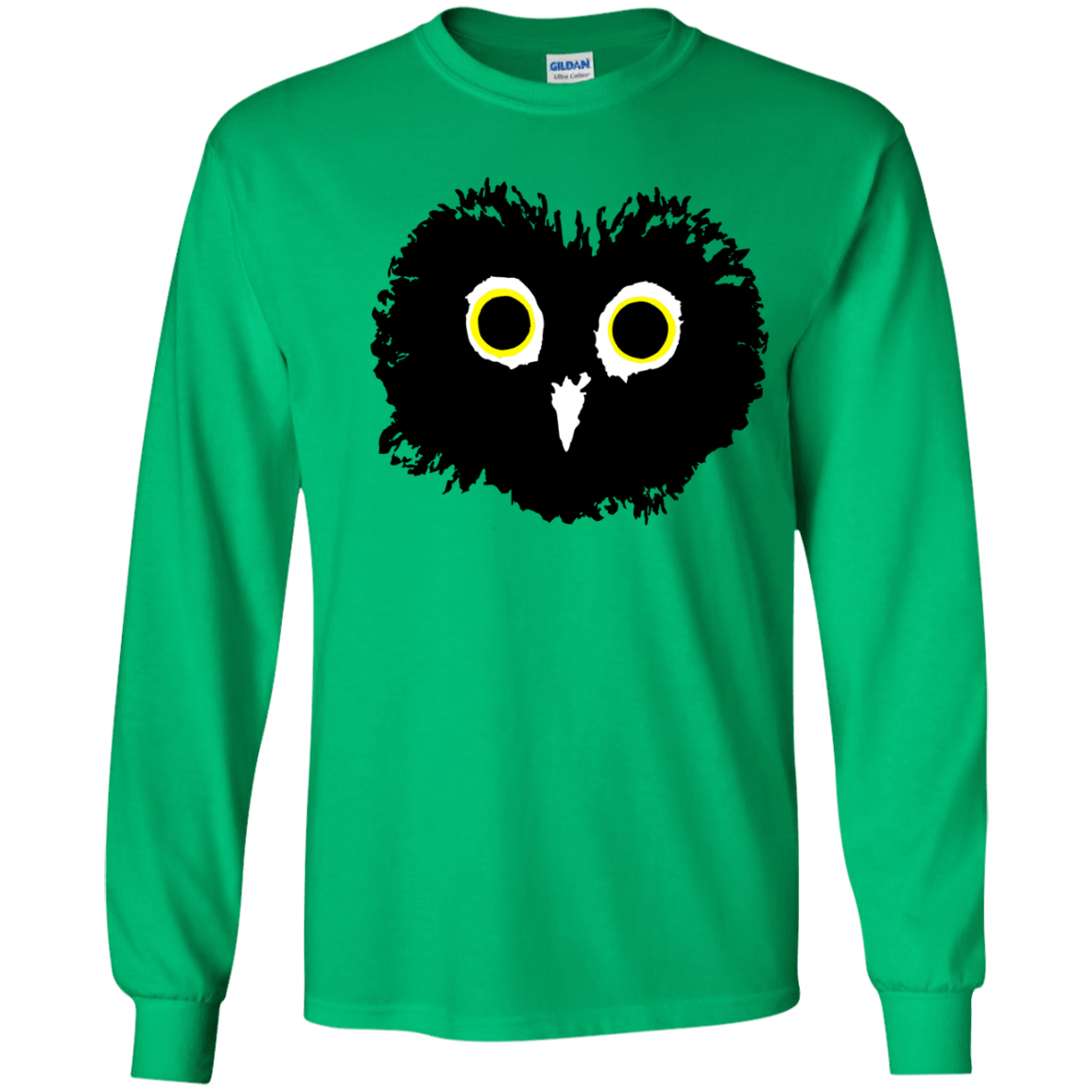 T-Shirts Irish Green / YS Heart Owls Youth Long Sleeve T-Shirt