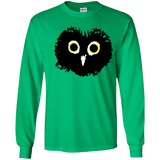 T-Shirts Irish Green / YS Heart Owls Youth Long Sleeve T-Shirt