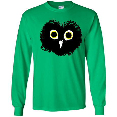 T-Shirts Irish Green / YS Heart Owls Youth Long Sleeve T-Shirt