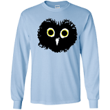 T-Shirts Light Blue / YS Heart Owls Youth Long Sleeve T-Shirt