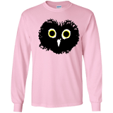 T-Shirts Light Pink / YS Heart Owls Youth Long Sleeve T-Shirt