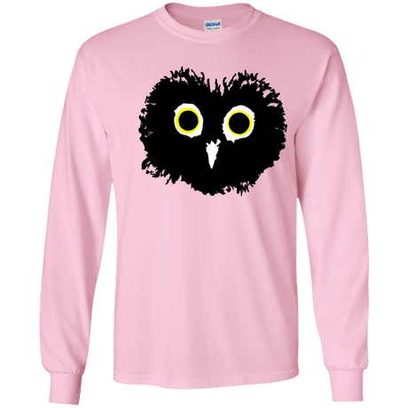 T-Shirts Light Pink / YS Heart Owls Youth Long Sleeve T-Shirt