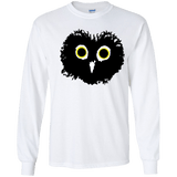 T-Shirts White / YS Heart Owls Youth Long Sleeve T-Shirt