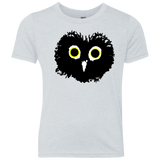 T-Shirts Heather White / YXS Heart Owls Youth Triblend T-Shirt