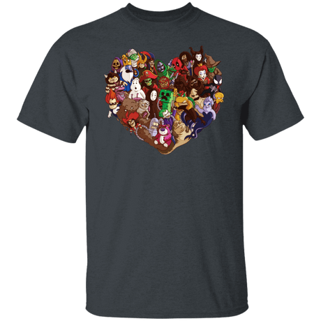 T-Shirts Dark Heather / S Heart T-Shirt