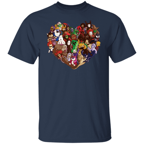 T-Shirts Navy / S Heart T-Shirt