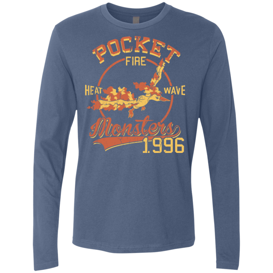 T-Shirts Indigo / Small Heat wave Men's Premium Long Sleeve