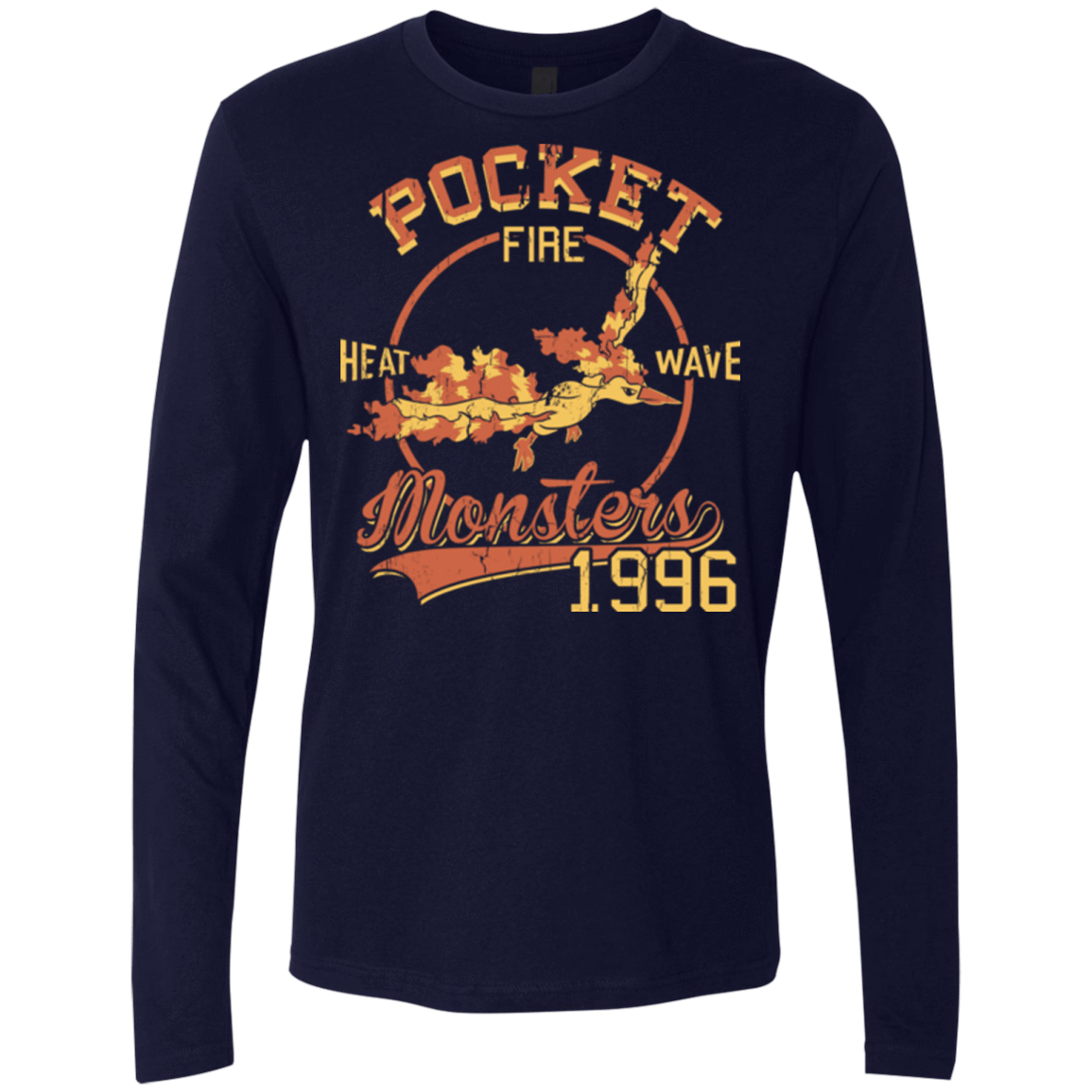 T-Shirts Midnight Navy / Small Heat wave Men's Premium Long Sleeve