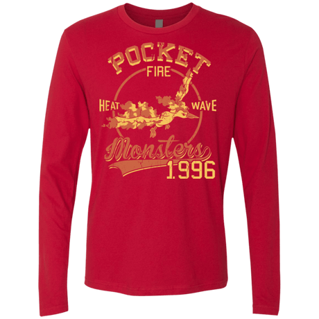 T-Shirts Red / Small Heat wave Men's Premium Long Sleeve