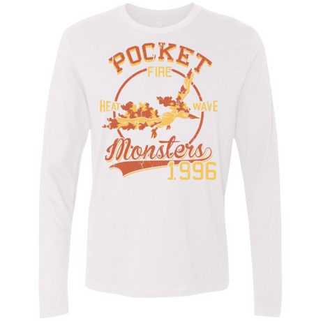 T-Shirts White / Small Heat wave Men's Premium Long Sleeve
