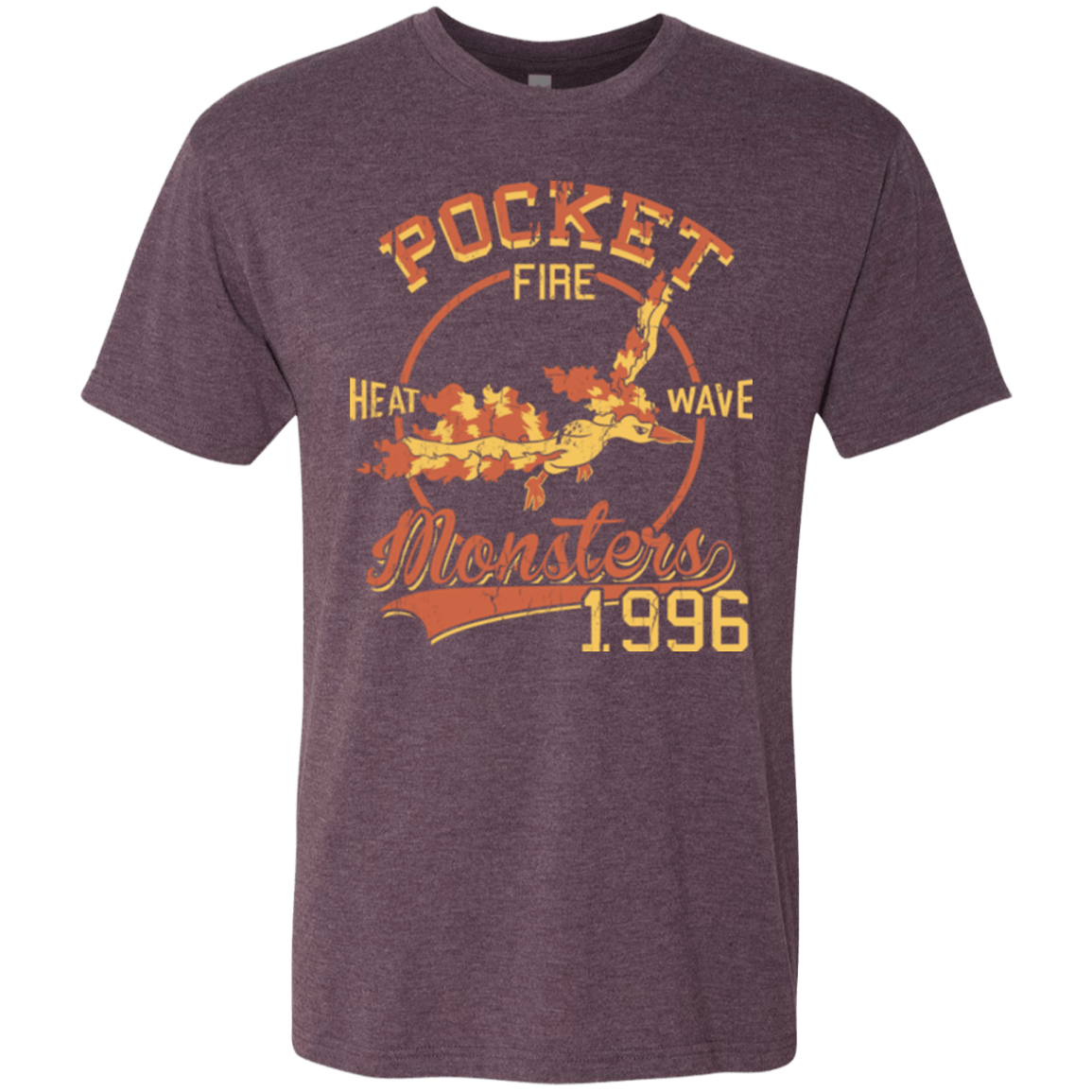 T-Shirts Vintage Purple / Small Heat wave Men's Triblend T-Shirt