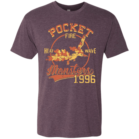 T-Shirts Vintage Purple / Small Heat wave Men's Triblend T-Shirt