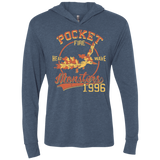 T-Shirts Indigo / X-Small Heat wave Triblend Long Sleeve Hoodie Tee