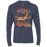 T-Shirts Vintage Navy / X-Small Heat wave Triblend Long Sleeve Hoodie Tee