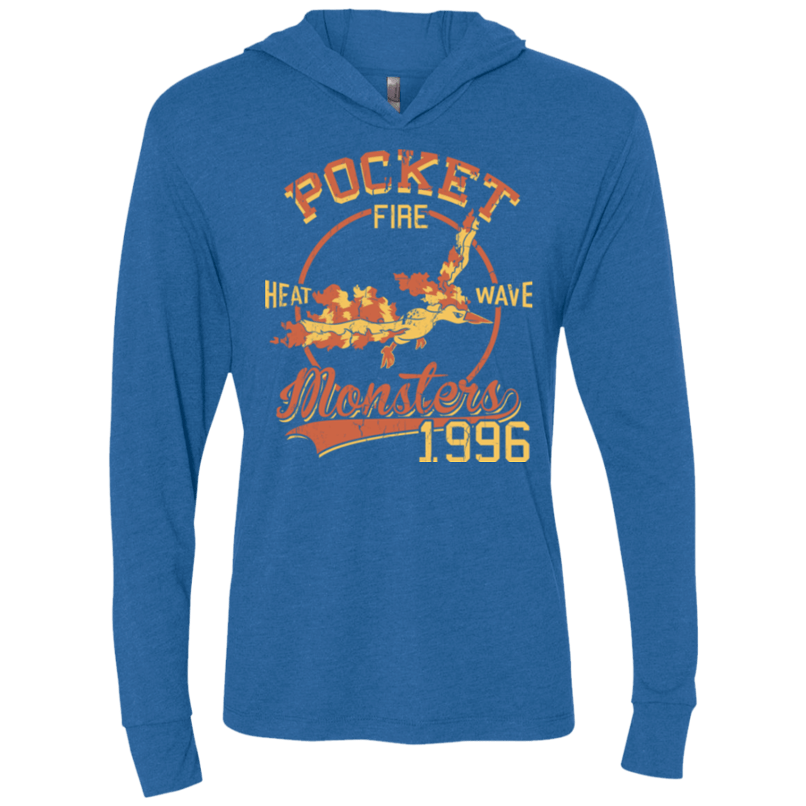 T-Shirts Vintage Royal / X-Small Heat wave Triblend Long Sleeve Hoodie Tee