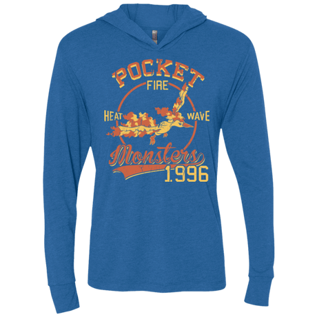 T-Shirts Vintage Royal / X-Small Heat wave Triblend Long Sleeve Hoodie Tee