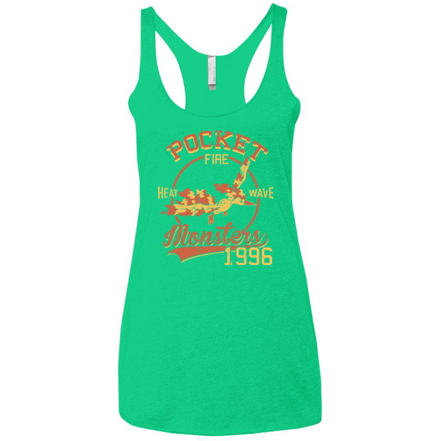 T-Shirts Envy / X-Small Heat wave Women's Triblend Racerback Tank