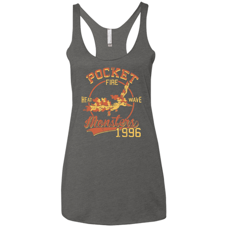 T-Shirts Premium Heather / X-Small Heat wave Women's Triblend Racerback Tank