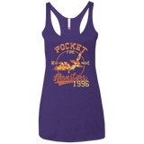 T-Shirts Purple / X-Small Heat wave Women's Triblend Racerback Tank