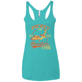 T-Shirts Tahiti Blue / X-Small Heat wave Women's Triblend Racerback Tank