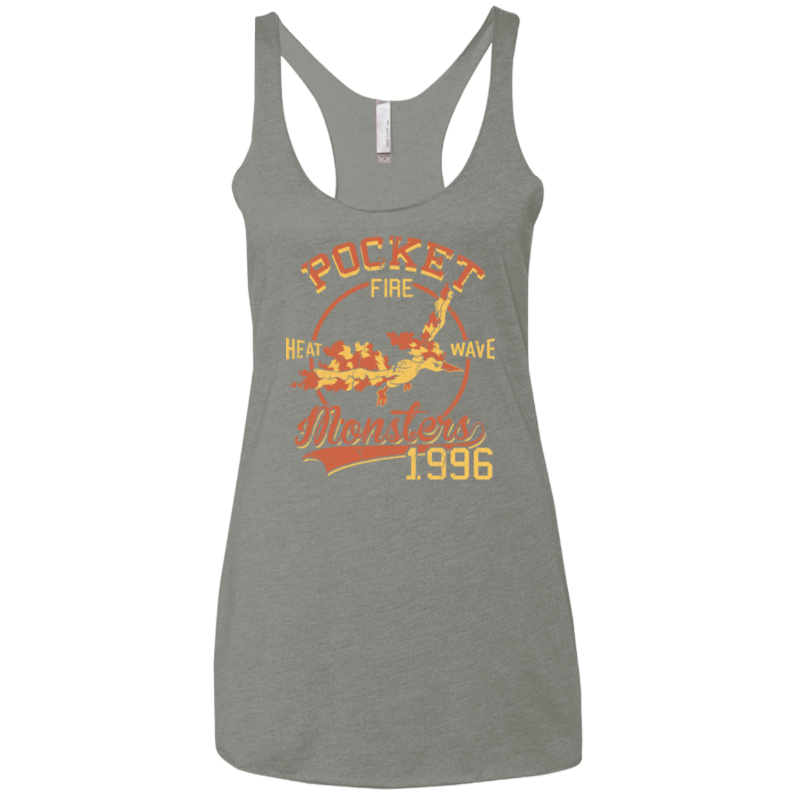 T-Shirts Venetian Grey / X-Small Heat wave Women's Triblend Racerback Tank