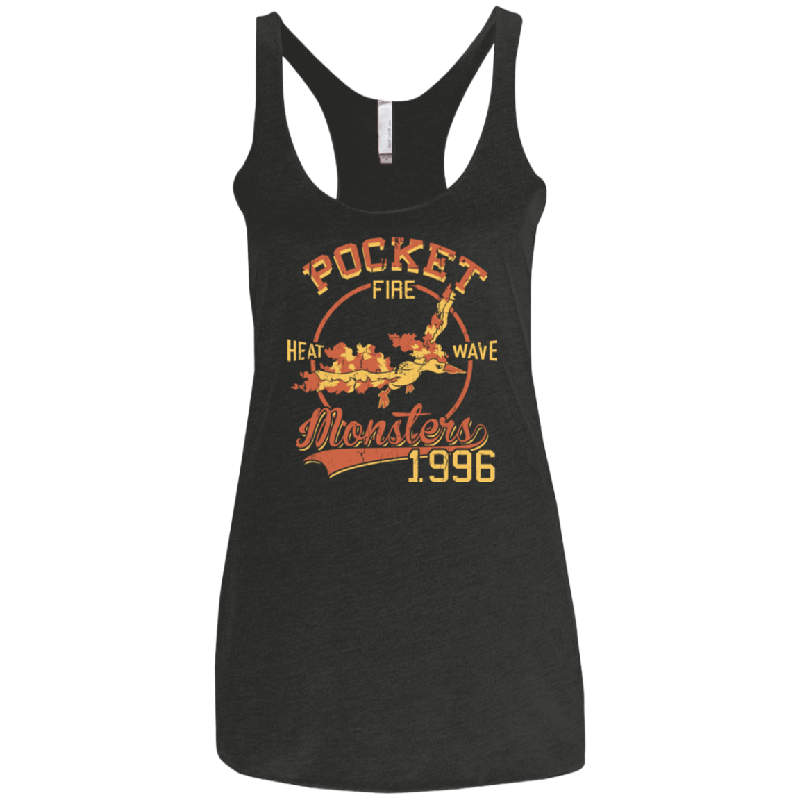 T-Shirts Vintage Black / X-Small Heat wave Women's Triblend Racerback Tank