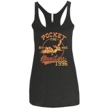 T-Shirts Vintage Black / X-Small Heat wave Women's Triblend Racerback Tank
