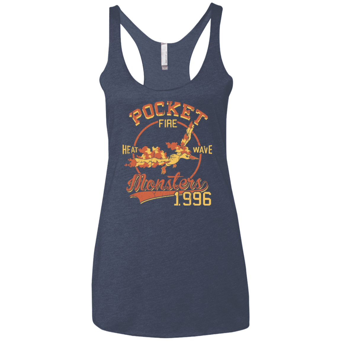 T-Shirts Vintage Navy / X-Small Heat wave Women's Triblend Racerback Tank