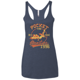 T-Shirts Vintage Navy / X-Small Heat wave Women's Triblend Racerback Tank