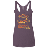 T-Shirts Vintage Purple / X-Small Heat wave Women's Triblend Racerback Tank